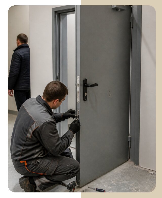 Ремонт противопожарной двери в Кирове по цене 6735 р. | ДвериЛегко-Кри