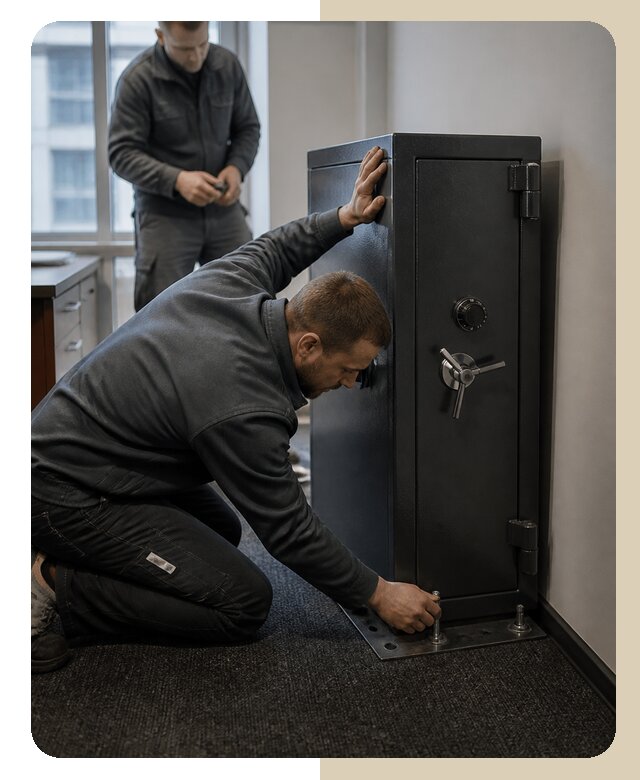Установка сейфа в офисе в Кирове от 5699 р. | ДвериЛегко-Кри