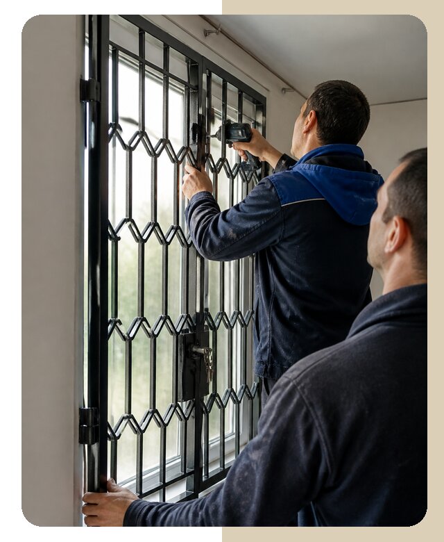 Установка распашных решеток в Кирове цена от 6735 р. | ДвериЛегко-Кри